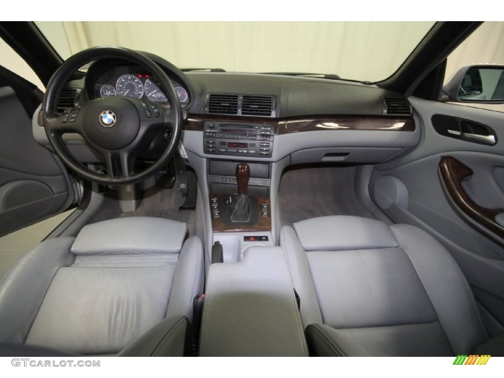 2002 3 Series 330i Convertible - Titanium Silver Metallic / Grey photo #4