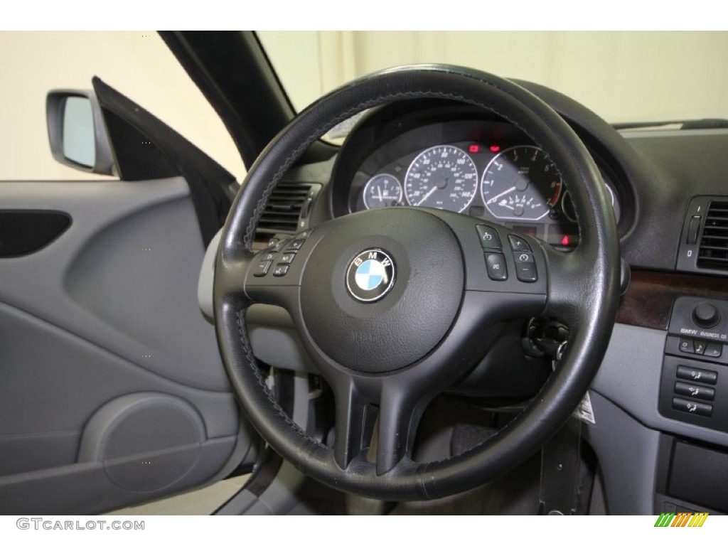 2002 3 Series 330i Convertible - Titanium Silver Metallic / Grey photo #29