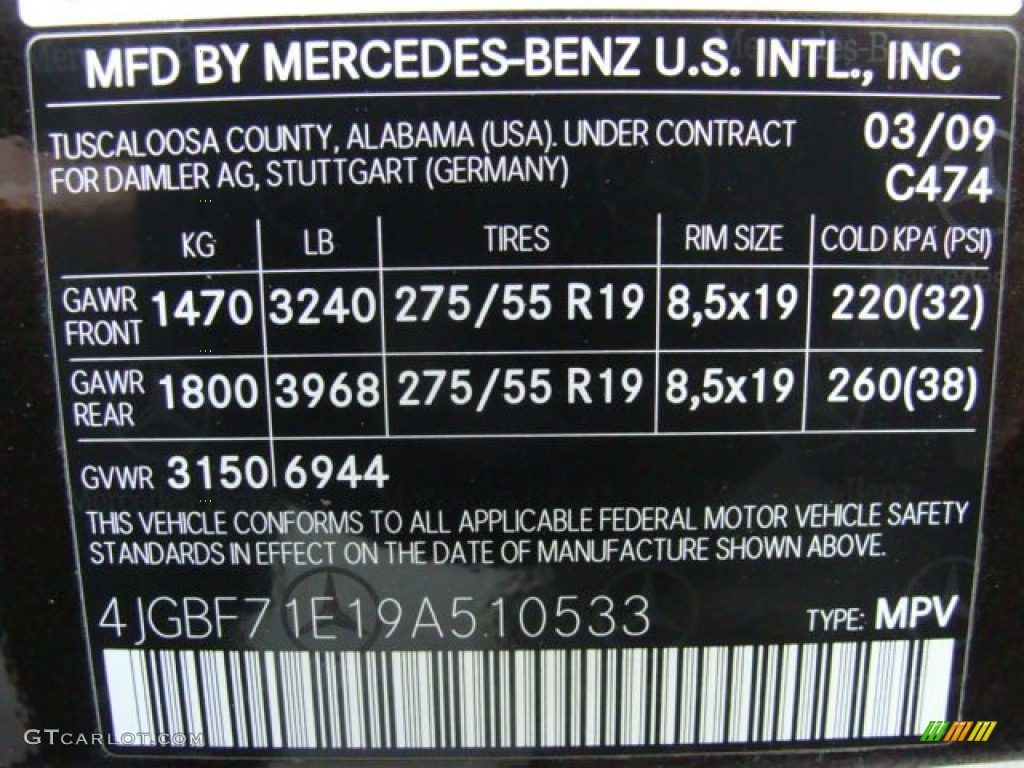 2009 GL Color Code 474 for Verde Brook Metallic Photo #61544513