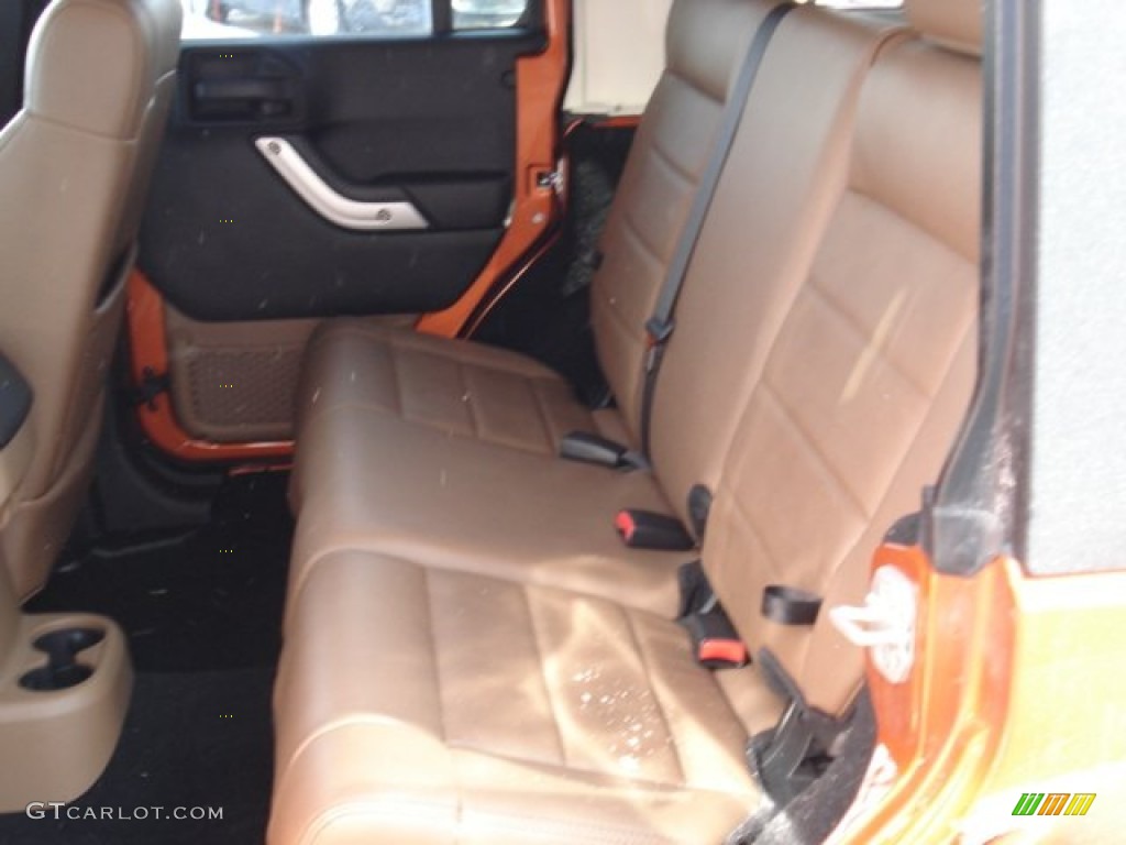 2011 Jeep Wrangler Unlimited Rubicon 4x4 Rear Seat Photo #61544624