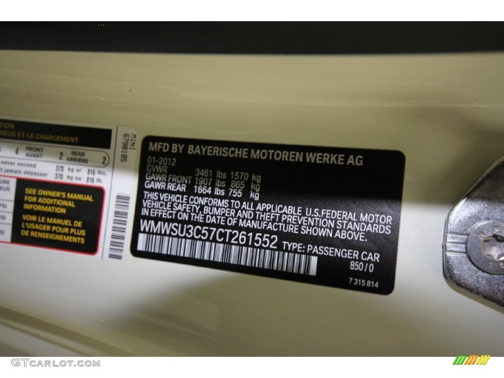 2012 Cooper Hardtop - Pepper White / Carbon Black photo #10