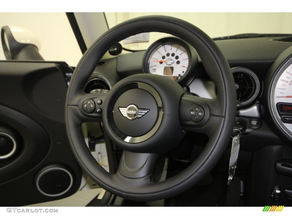 2012 Cooper Hardtop - Pepper White / Carbon Black photo #23