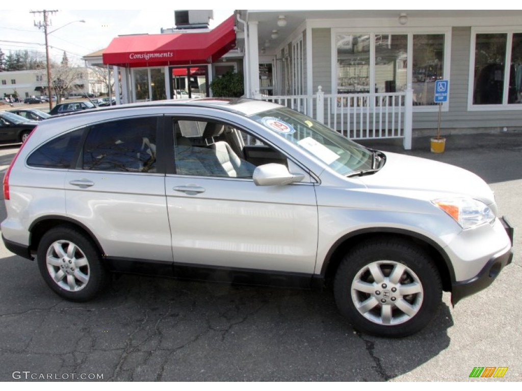 2009 CR-V EX-L 4WD - Alabaster Silver Metallic / Gray photo #4