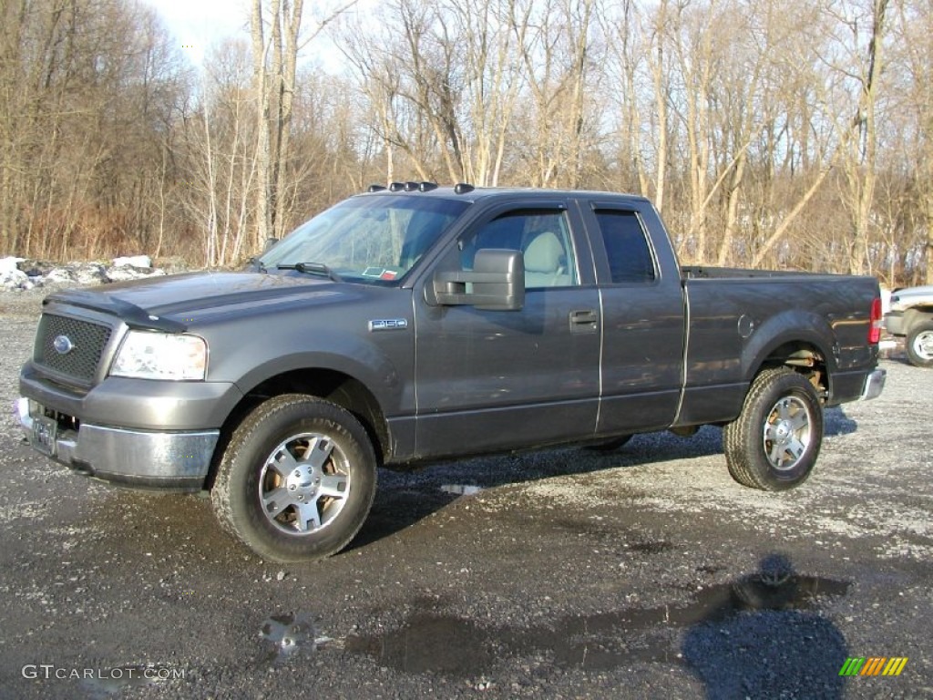 2005 F150 XLT SuperCab 4x4 - Dark Shadow Grey Metallic / Medium Flint/Dark Flint Grey photo #2