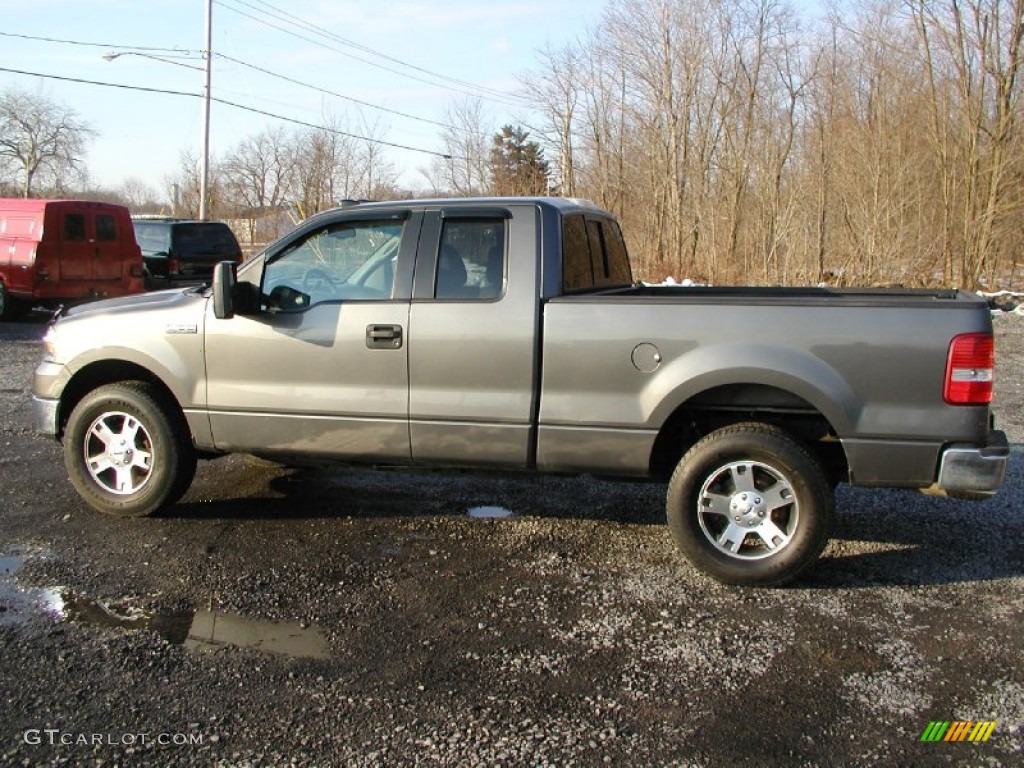 2005 F150 XLT SuperCab 4x4 - Dark Shadow Grey Metallic / Medium Flint/Dark Flint Grey photo #5