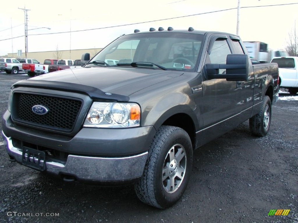 2005 F150 XLT SuperCab 4x4 - Dark Shadow Grey Metallic / Medium Flint/Dark Flint Grey photo #17