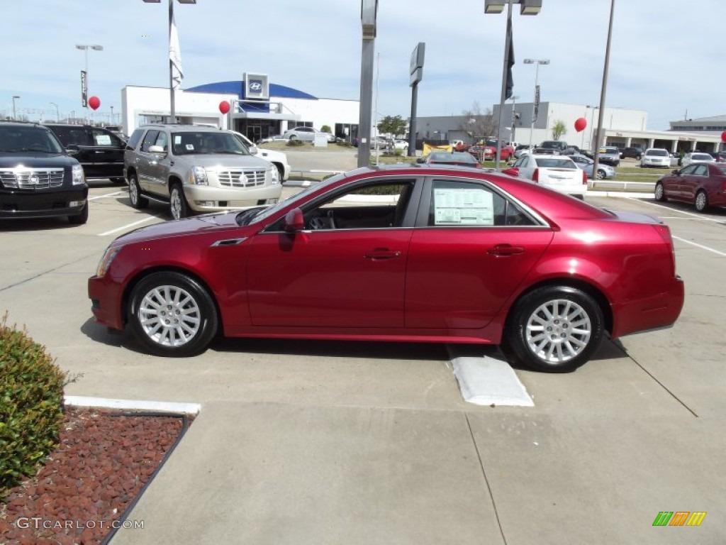 2012 CTS 3.0 Sedan - Crystal Red Tintcoat / Cashmere/Cocoa photo #5