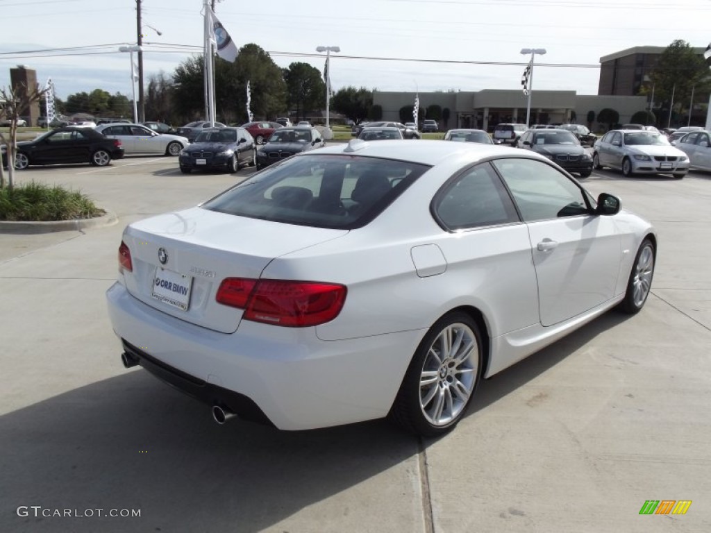 2012 3 Series 335i Coupe - Alpine White / Black photo #3