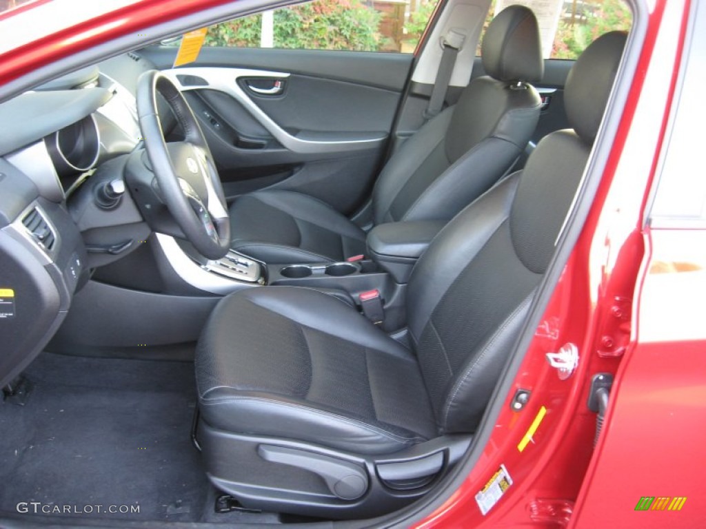 Black Interior 2011 Hyundai Elantra Limited Photo #61553873