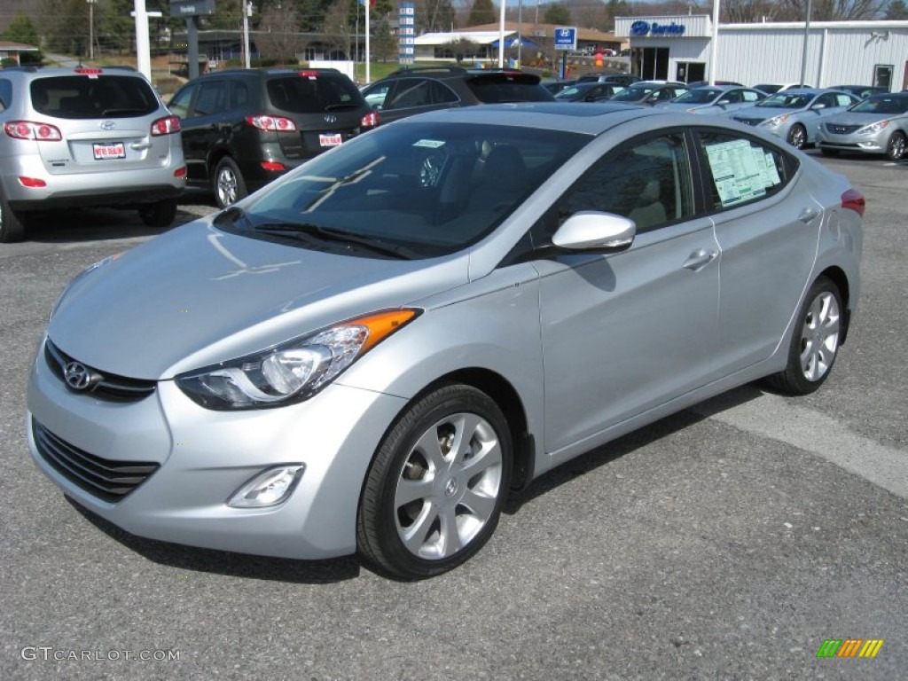 2012 Elantra Limited - Silver / Gray photo #2