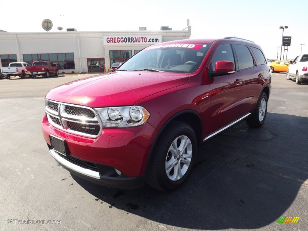 2011 Durango Crew - Inferno Red Crystal Pearl / Black photo #1