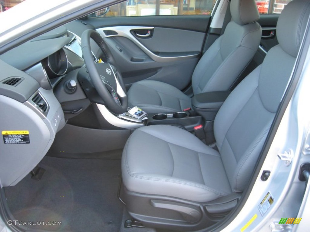 Gray Interior 2012 Hyundai Elantra Limited Photo #61555446