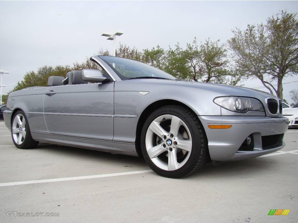 2006 3 Series 325i Convertible - Silver Grey Metallic / Grey photo #7