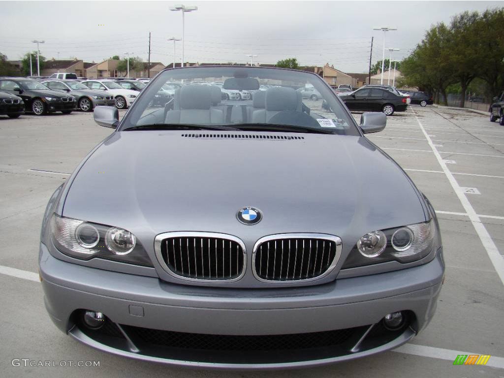 2006 3 Series 325i Convertible - Silver Grey Metallic / Grey photo #9