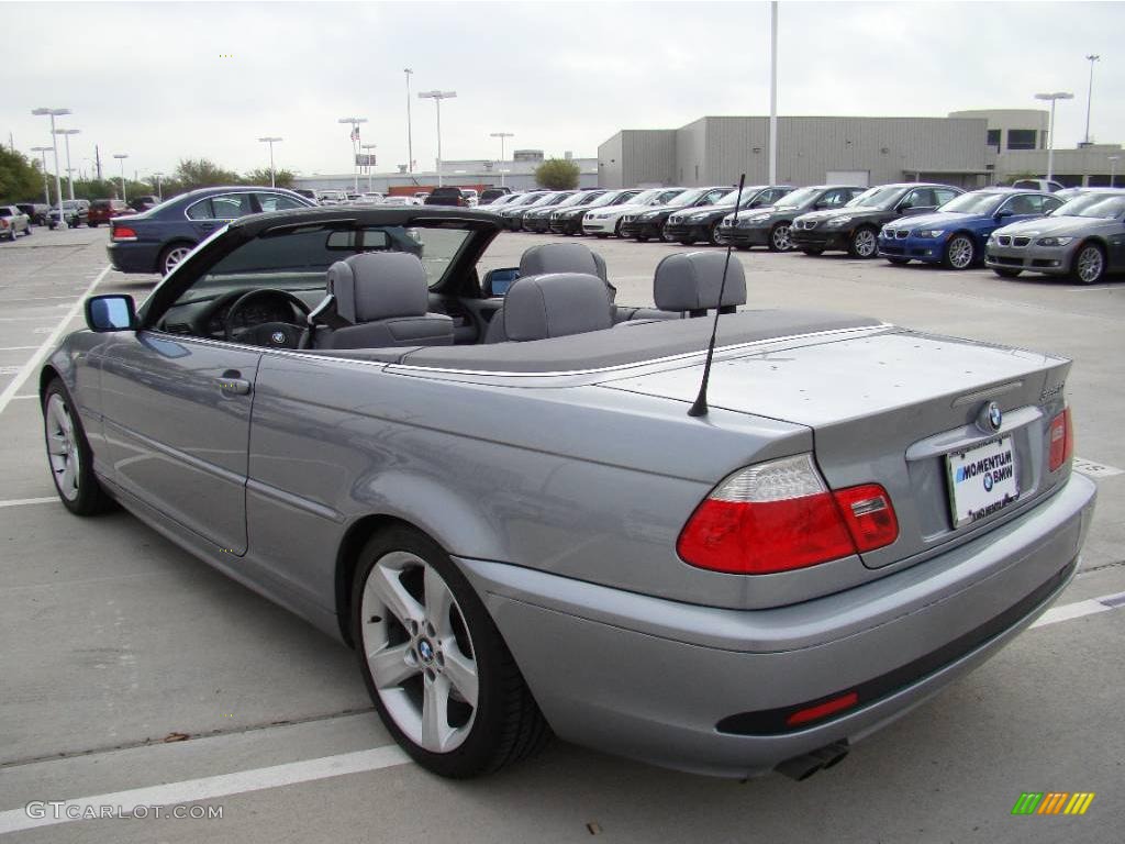 2006 3 Series 325i Convertible - Silver Grey Metallic / Grey photo #12