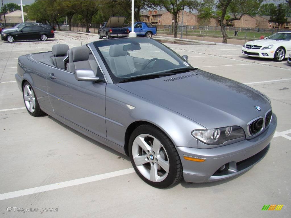 2006 3 Series 325i Convertible - Silver Grey Metallic / Grey photo #16