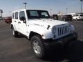 2012 Bright White Jeep Wrangler Unlimited Rubicon 4x4  photo #3