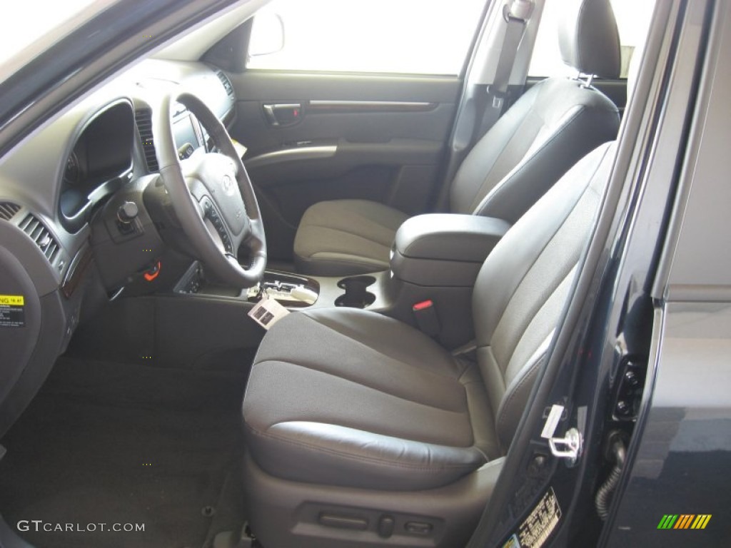 Cocoa Black Interior 2012 Hyundai Santa Fe SE V6 AWD Photo #61556603