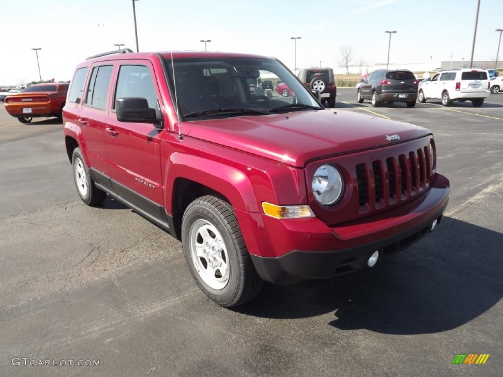 Deep Cherry Red Crystal Pearl 2012 Jeep Patriot Sport Exterior Photo #61556708