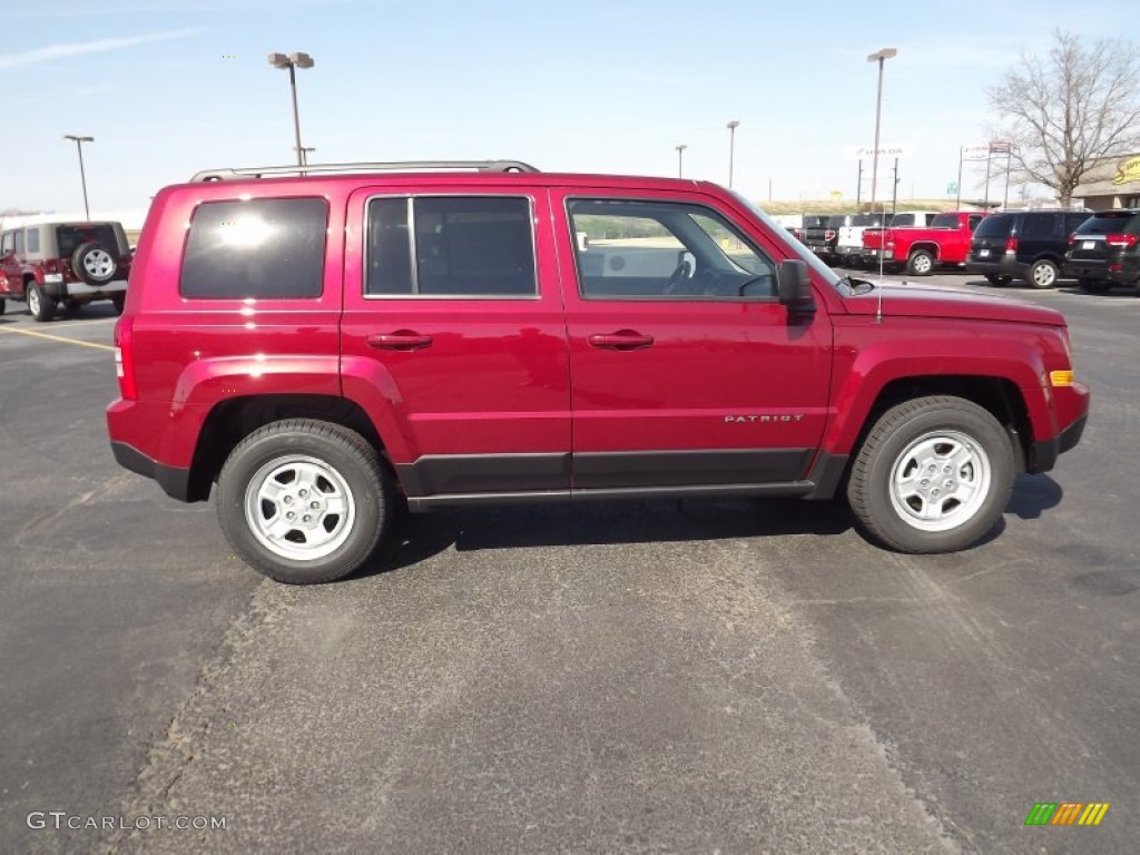 Deep Cherry Red Crystal Pearl 2012 Jeep Patriot Sport Exterior Photo #61556723