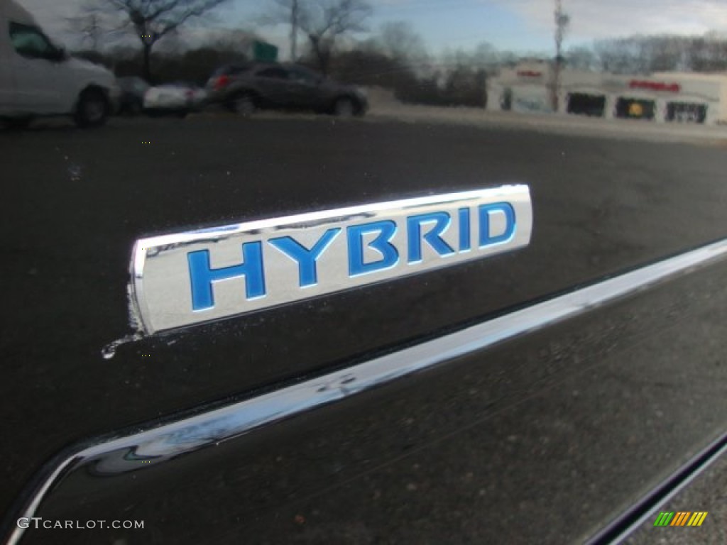 2010 Altima Hybrid - Super Black / Charcoal photo #3