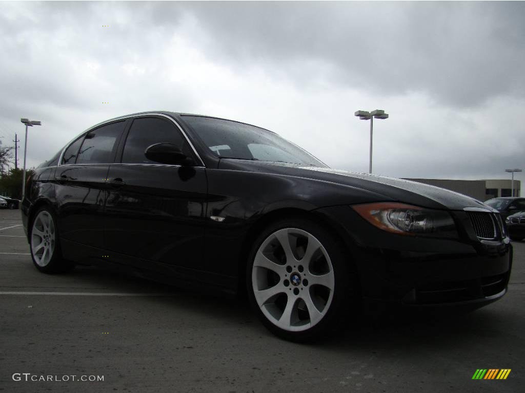 2006 3 Series 330i Sedan - Jet Black / Black photo #6