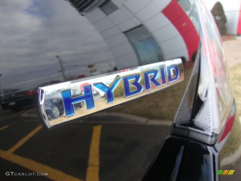 2010 Altima Hybrid - Super Black / Charcoal photo #7