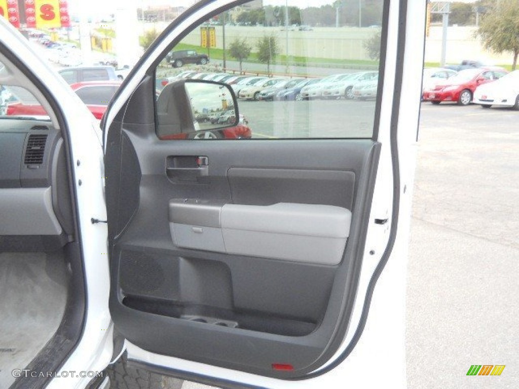 2011 Tundra CrewMax - Super White / Graphite Gray photo #14