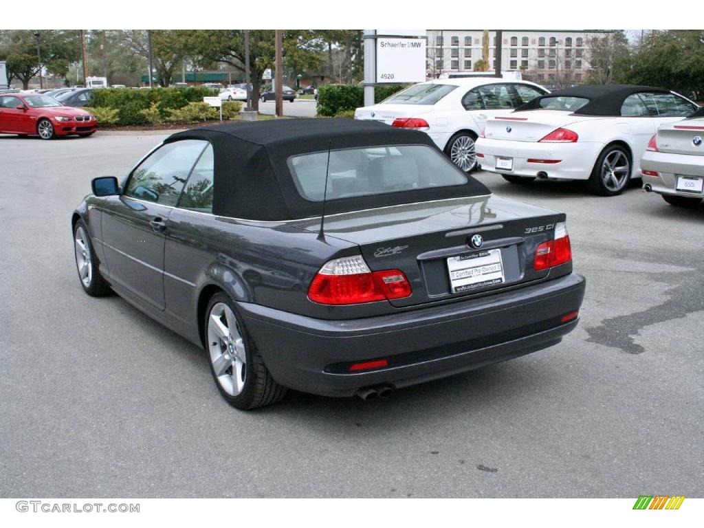 2006 3 Series 325i Convertible - Sparkling Graphite Metallic / Grey photo #4