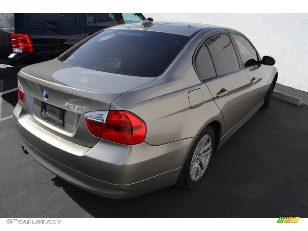 2007 3 Series 328i Sedan - Platinum Bronze Metallic / Beige photo #3