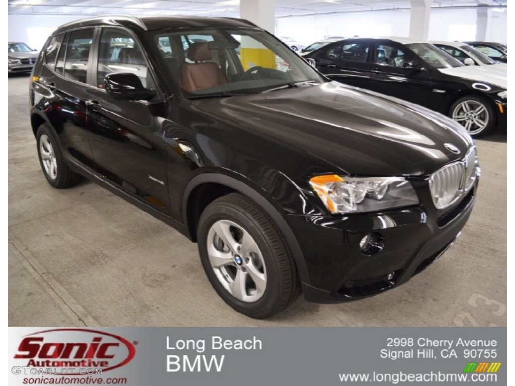 2012 X3 xDrive 28i - Jet Black / Chestnut photo #1