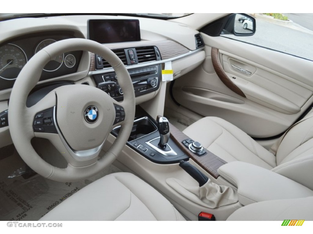 2012 BMW 3 Series 328i Sedan Oyster/Dark Oyster Dashboard Photo #61560255