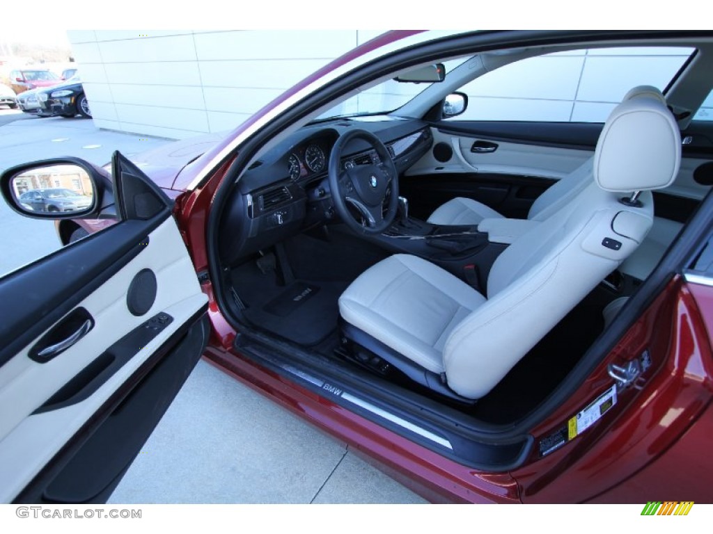 2011 3 Series 328i xDrive Coupe - Vermillion Red Metallic / Oyster/Black Dakota Leather photo #12