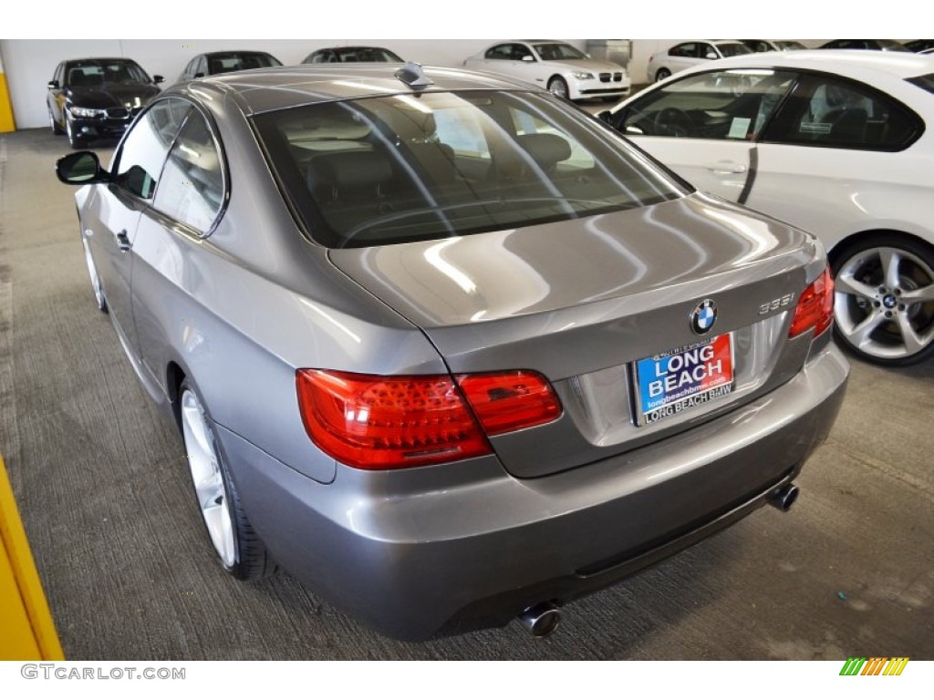 2012 3 Series 335i Coupe - Space Grey Metallic / Black photo #5