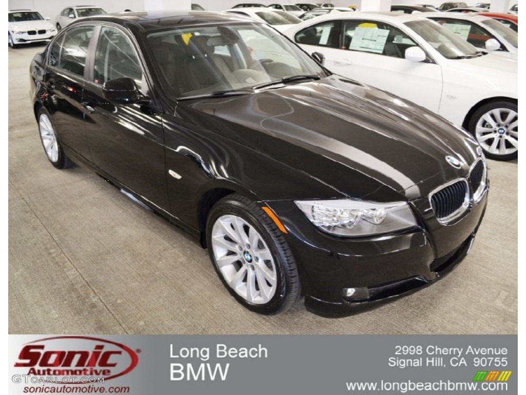 2011 3 Series 328i Sedan - Jet Black / Black photo #1