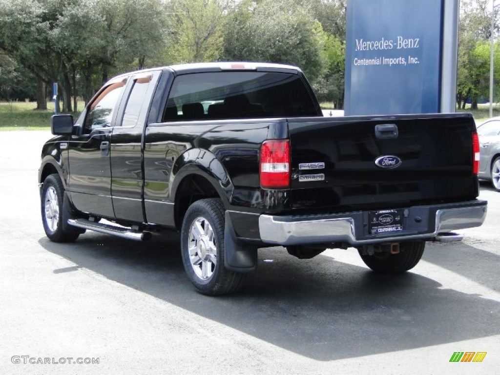 2006 F150 XLT SuperCab - Black / Medium Flint photo #8