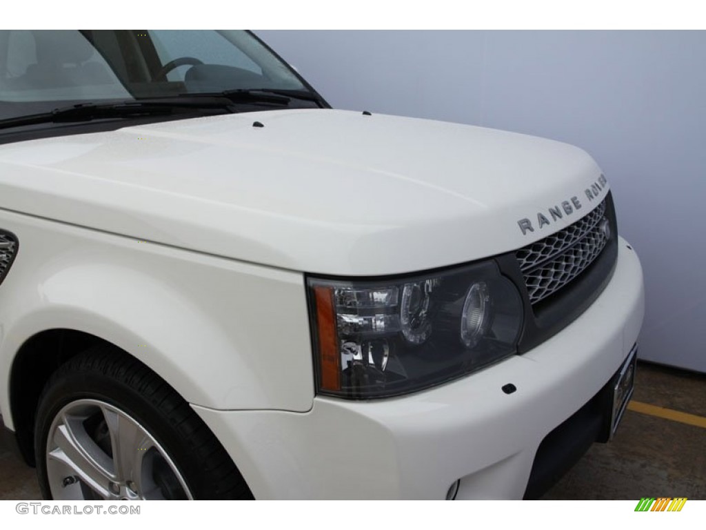 2010 Range Rover Sport Supercharged - Alaska White / Ebony/Lunar Stitching photo #10