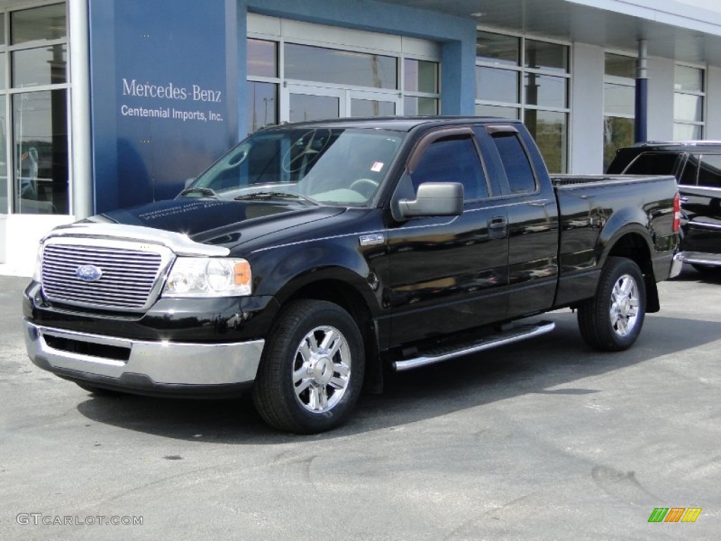 2006 F150 XLT SuperCab - Black / Medium Flint photo #35