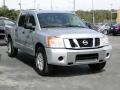 2009 Radiant Silver Nissan Titan SE Crew Cab  photo #3