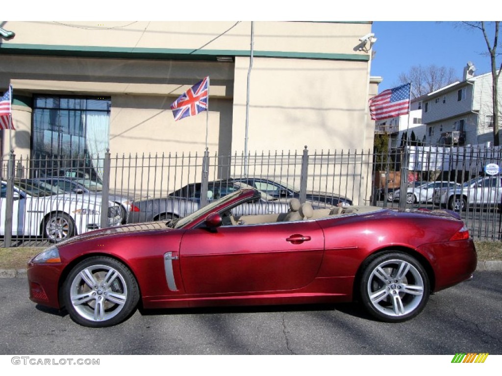 2008 XK XKR Convertible - Radiance Red Metallic / Caramel photo #10