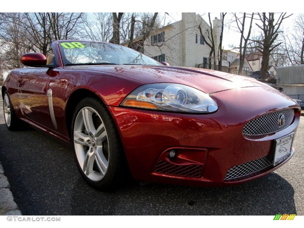 2008 XK XKR Convertible - Radiance Red Metallic / Caramel photo #15