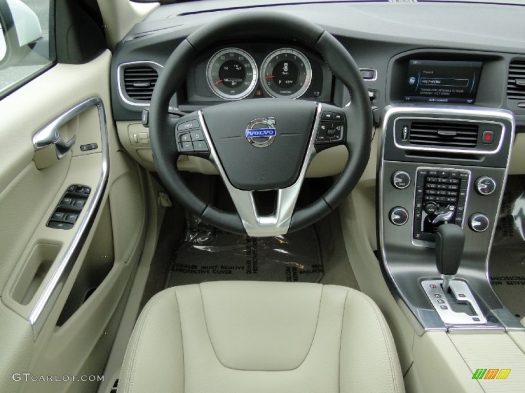 2012 Volvo S60 T5 Soft Beige Dashboard Photo #61562571