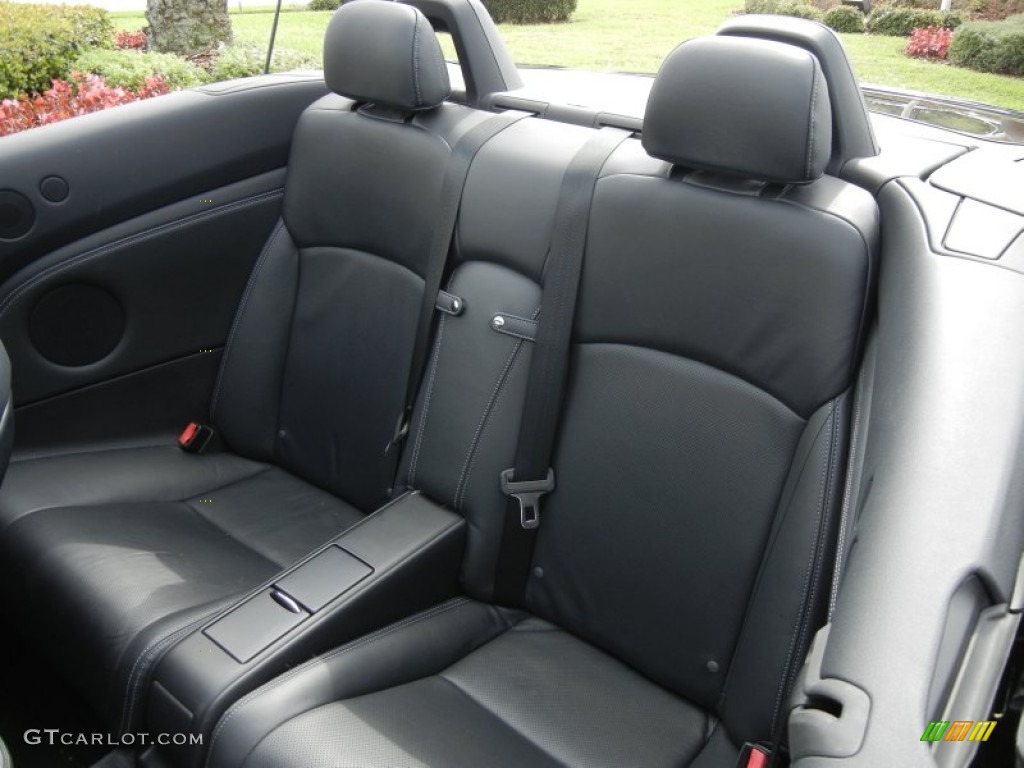 2011 Lexus IS 350C Convertible Rear Seat Photo #61562811