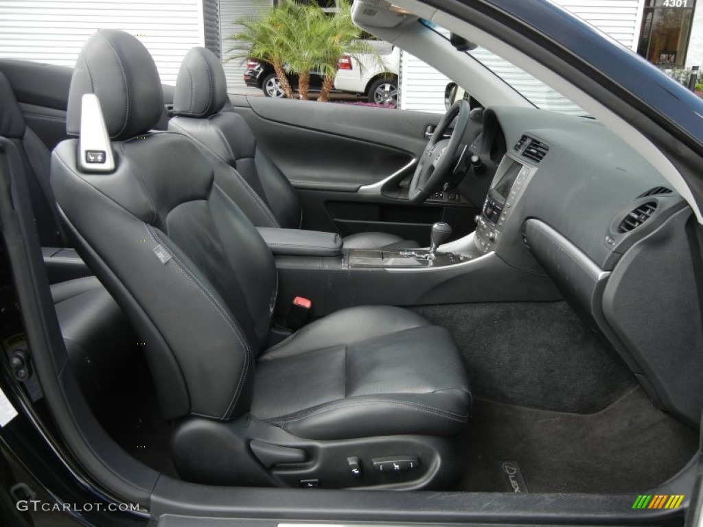 Black Interior 2011 Lexus IS 350C Convertible Photo #61562817