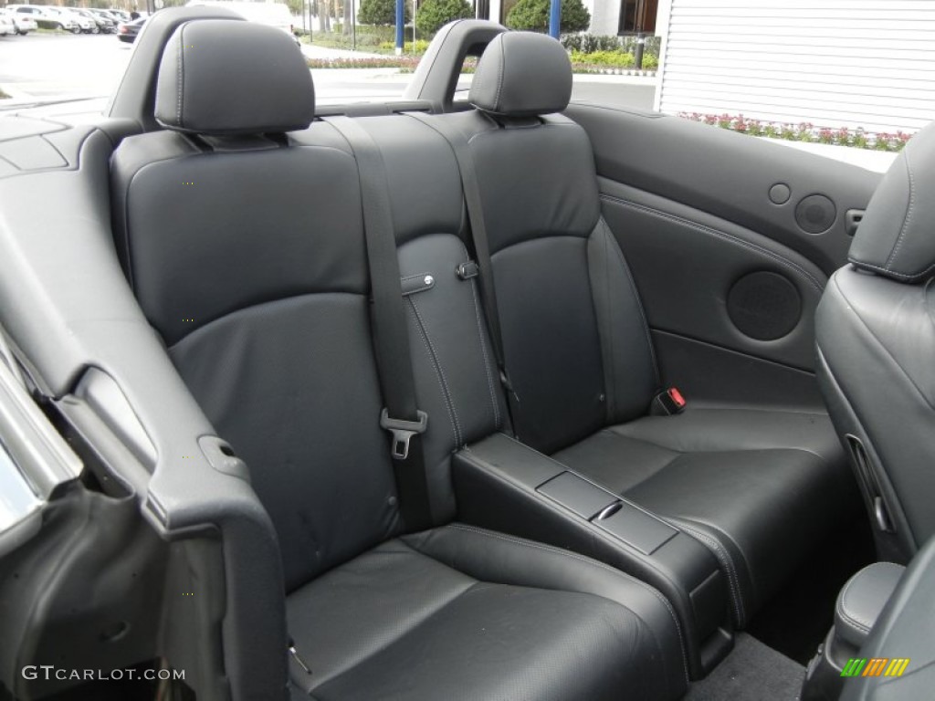 2011 Lexus IS 350C Convertible Rear Seat Photo #61562829