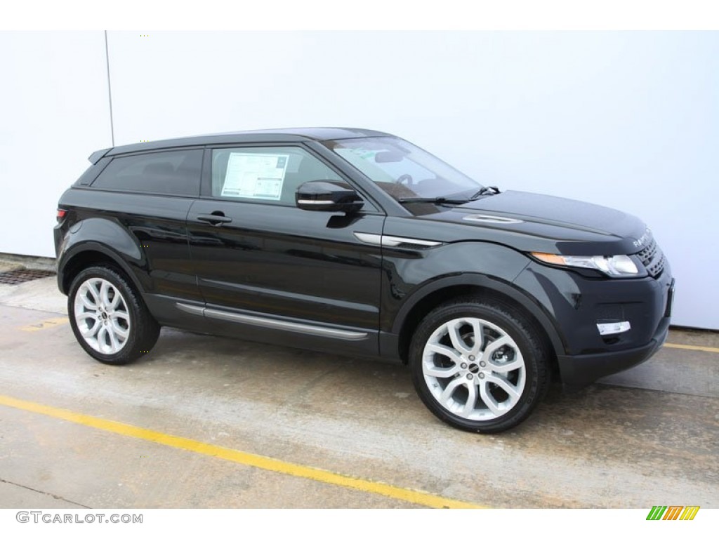 Santorini Black Metallic 2012 Land Rover Range Rover Evoque Coupe Pure Exterior Photo #61562868