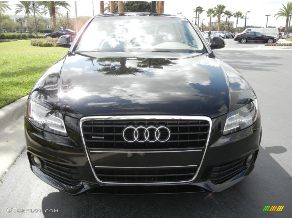 2009 A4 3.2 quattro Sedan - Brilliant Black / Cardamom Beige photo #3