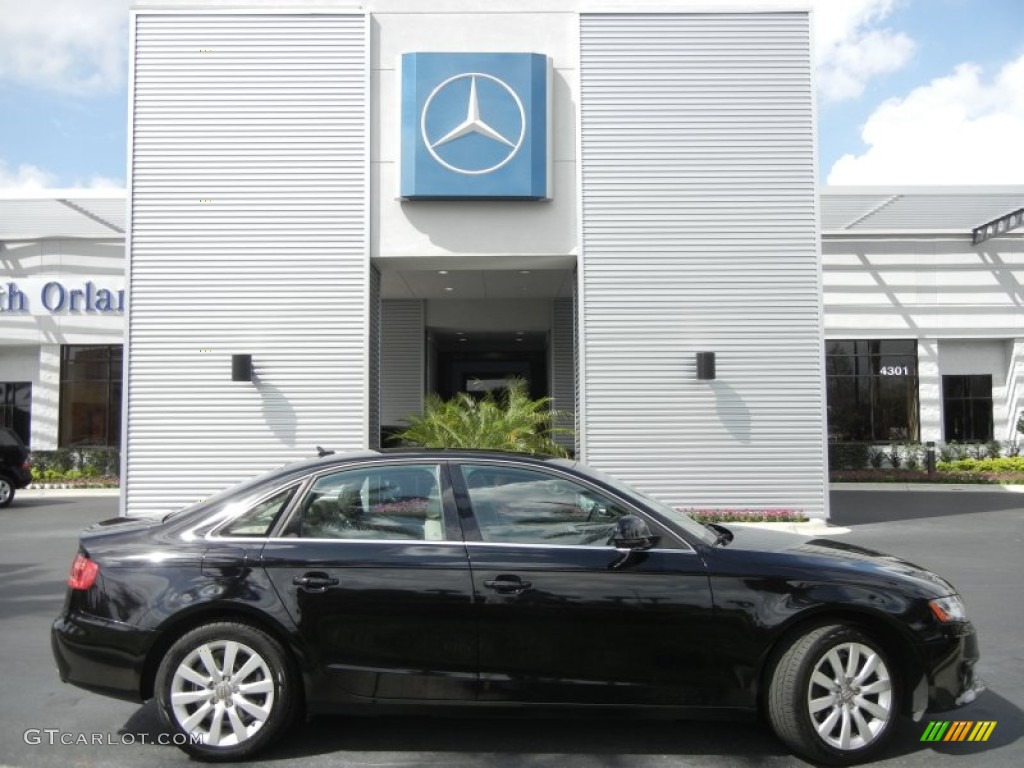 2009 A4 3.2 quattro Sedan - Brilliant Black / Cardamom Beige photo #5