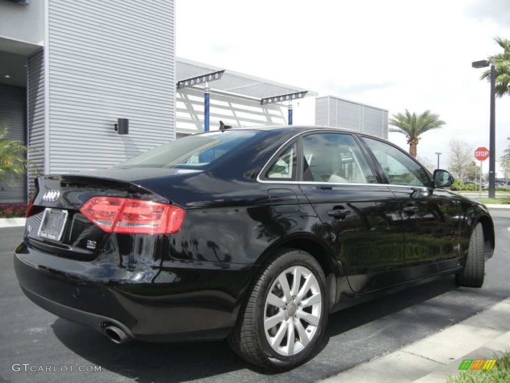 2009 A4 3.2 quattro Sedan - Brilliant Black / Cardamom Beige photo #6