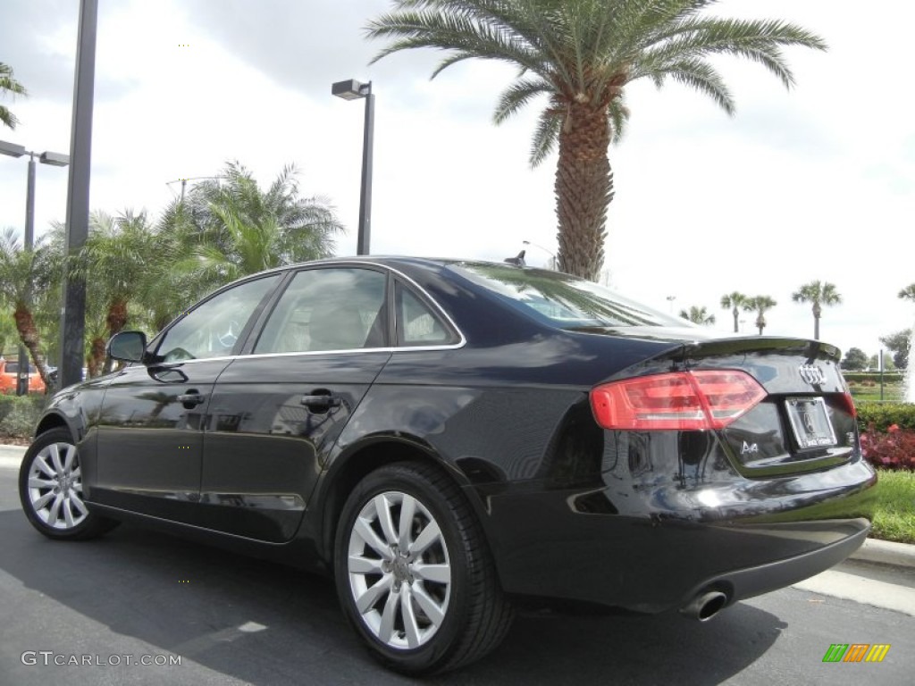 2009 A4 3.2 quattro Sedan - Brilliant Black / Cardamom Beige photo #8